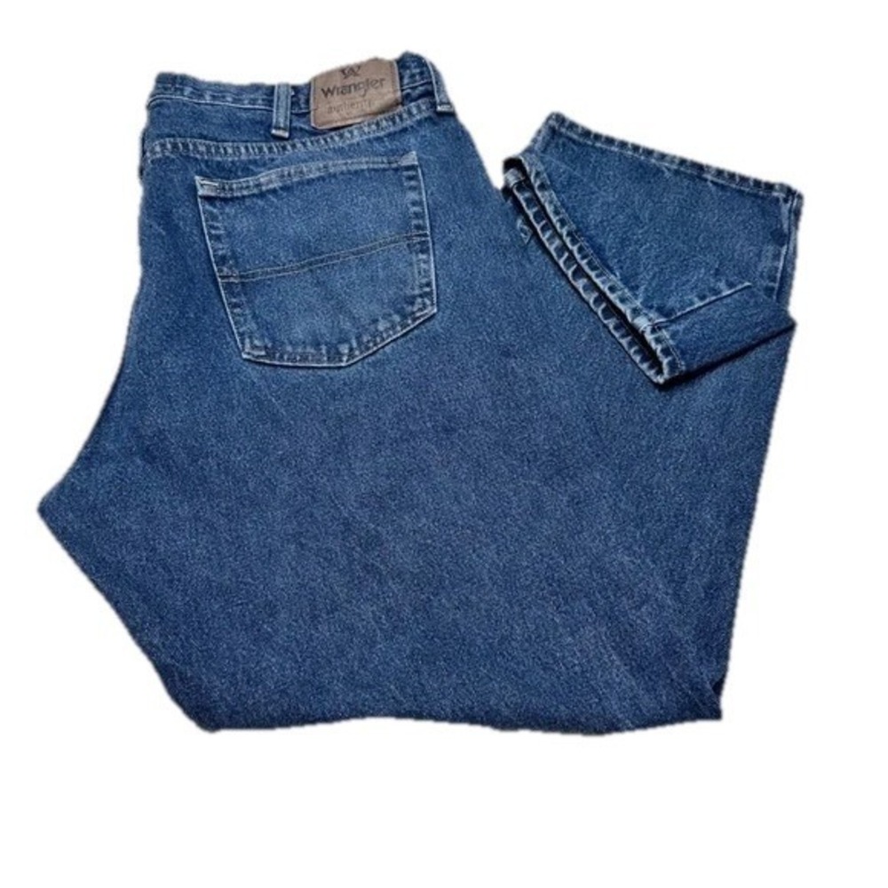 Wrangler Authentics Men's Blue Denim Jeans Size 38 x 29 Straight Leg Casual